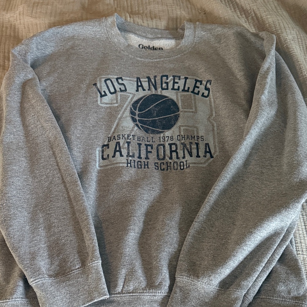Gray Los Angeles Sweatshirt basketball sweatshirt